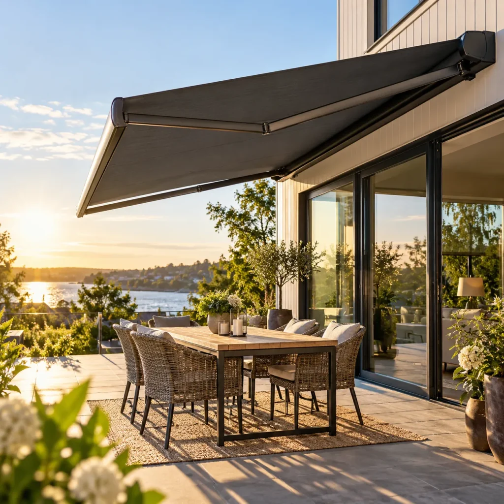 Stor terrassmarkis